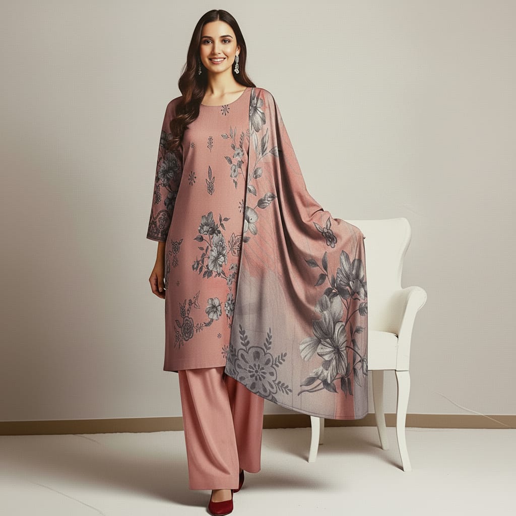 Unstitched Luxury Lawn Suit